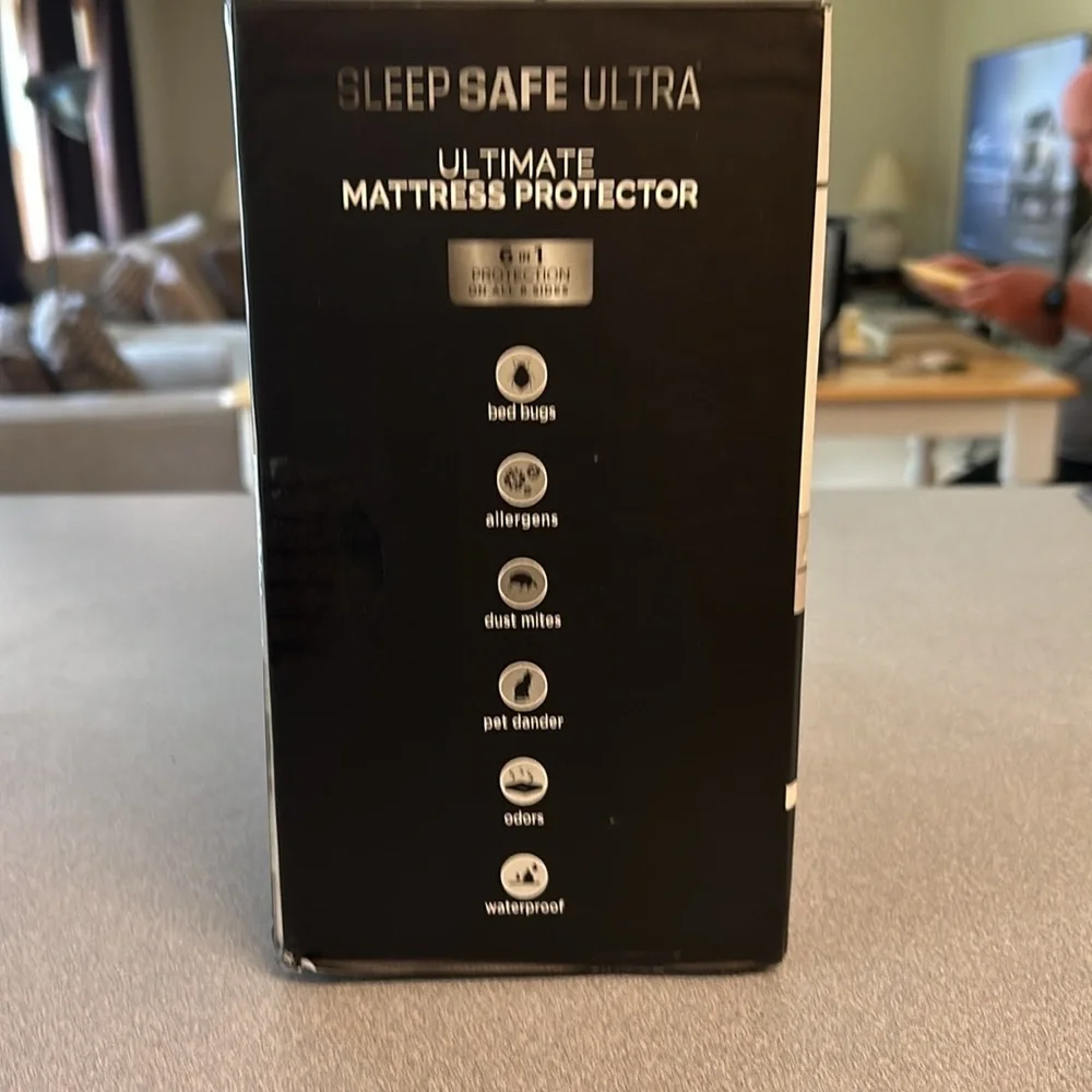 Sleep safe ULTRA mattress cover. Never taken out of box. Bought wrong size.